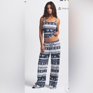 SKIMS Logo Plush Pointelle Matching sleep set